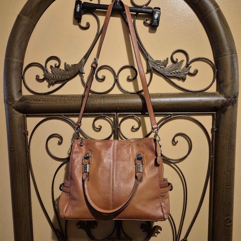 S-Zone Cowhide 2 Way Leather Bag
